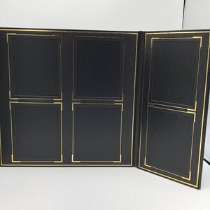 TAP LOOMIS BLACK & GOLD 8-VIEW LEATHER BOUND PHOTO HOLDER ELITE new in box
